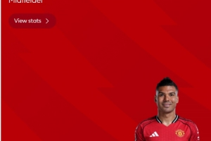 战神表现！卡塞米罗当选曼联vs布伦特福德全场最佳球员