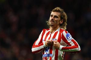 格里兹曼在西蒙尼执教下打进210球，追平梅西在瓜帅执教下纪录