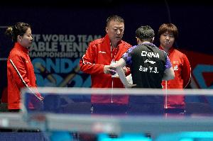 世乒赛女团1/8决赛国乒vs瑞典阵容：孙颖莎、王曼昱、王艺迪出战