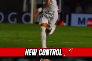 好骚呀~内马尔又“发明”了另一个第一触球：膝盖卸球~