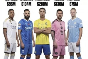 遥遥领先！C罗成为2026年收入最高的体育明星